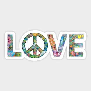 Love & Peace Sticker